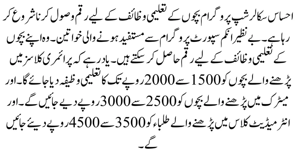 Ehsaas Scholarship Program Online Registration With New Method