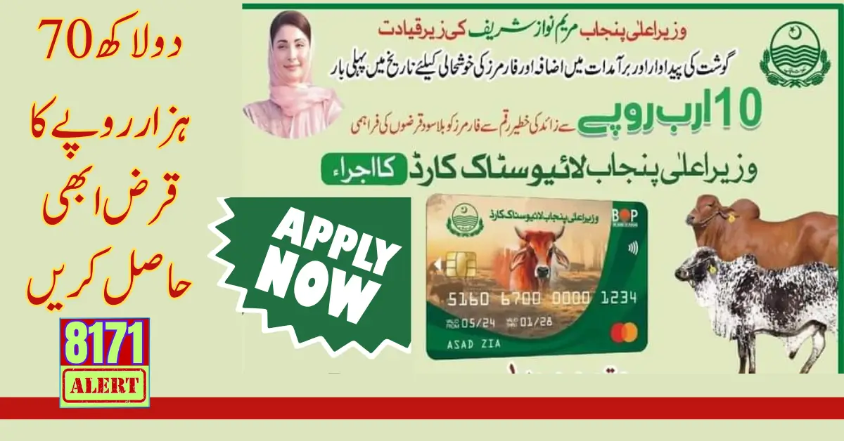 Maryam Nawaz Scheme For Kisan 270,000 Loan Through Live Stcok Card