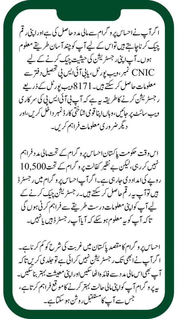 4 Ways To Check Ehsaas Program Payment By Using CNIC 2024