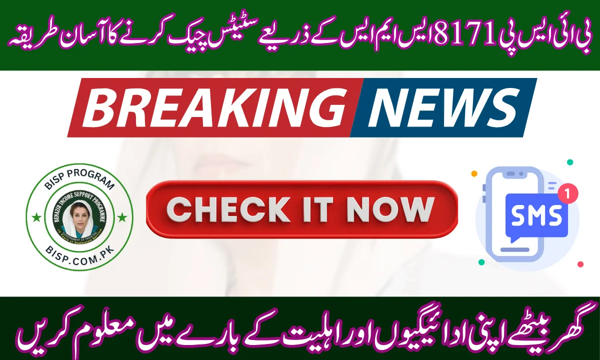 BISP SMS سروس معلومات حاصل کرنے کا ایک آسان اور آسان طریقہ ہے۔ پروگرام کے استفادہ کنندگان اس سروس کے ذریعے اپنی تمام ادائیگی کی صورتحال کو چیک کر سکتے ہیں۔