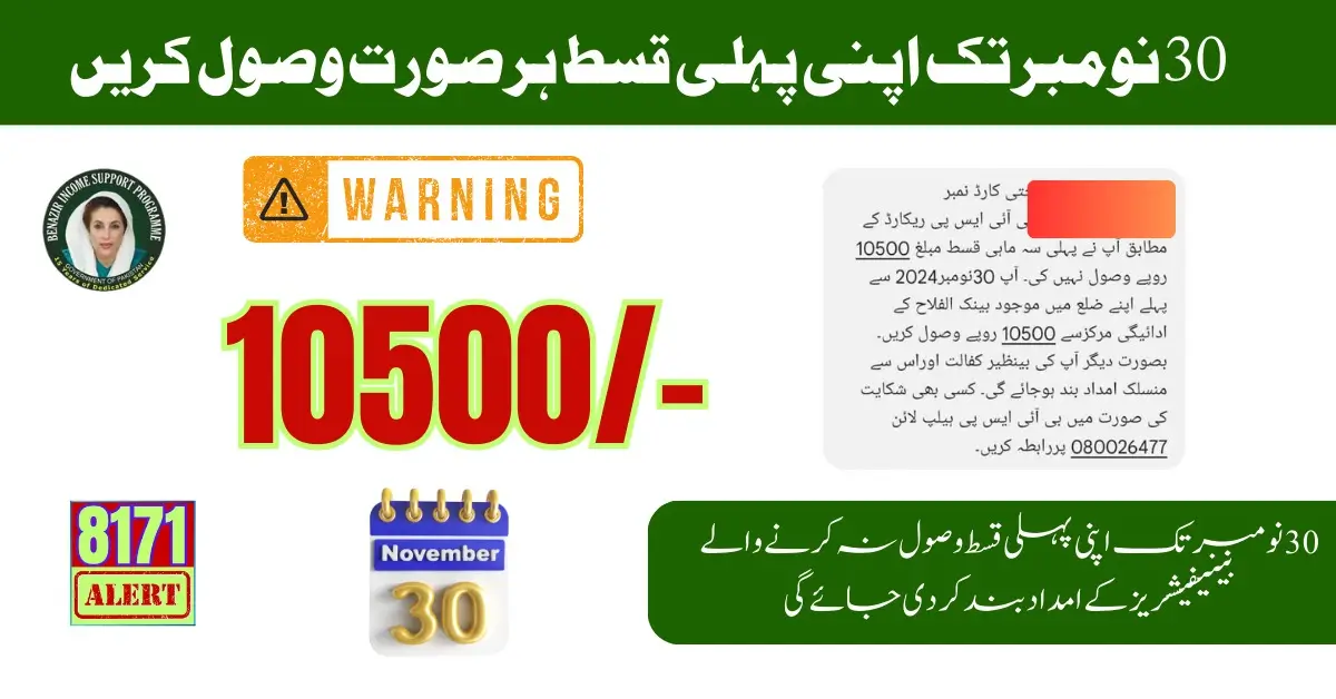 Last Chance: 30 November to Receive Your First BISP Payment Before It Stops
