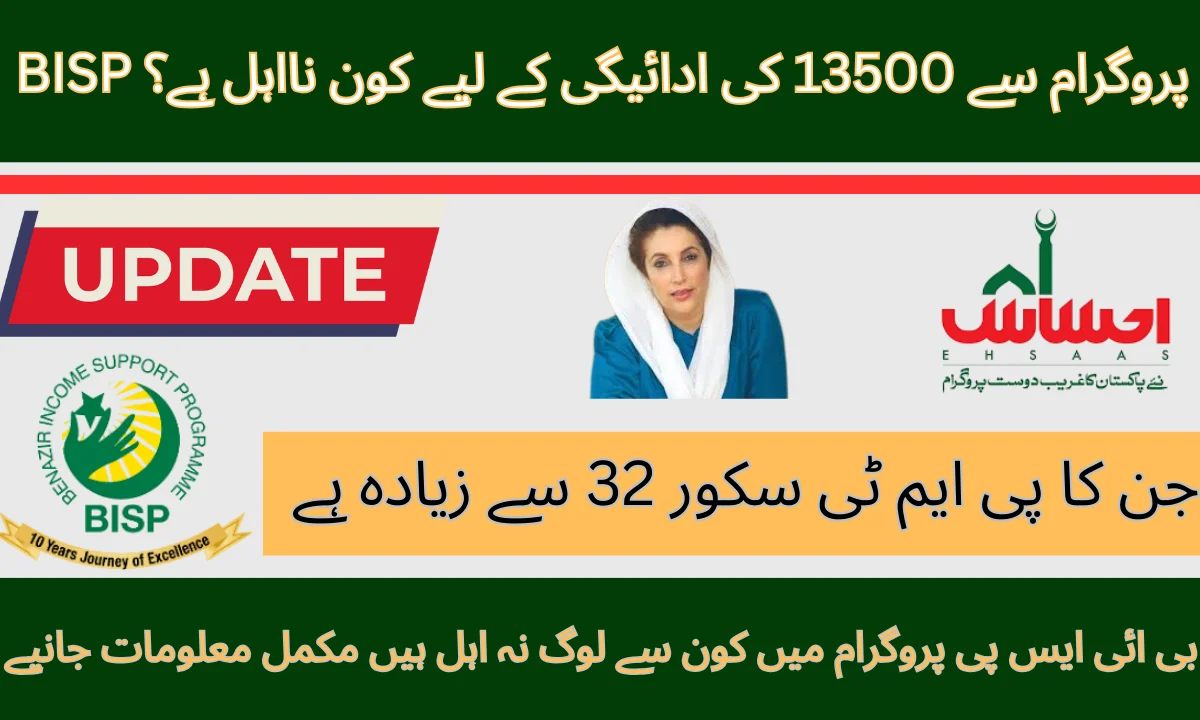 Ineligible for the BISP program