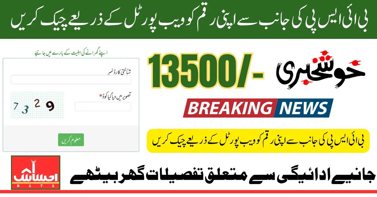 BISP 8171 Portal June 2025 Check Eligibility Status For 13500 Payment Know Details