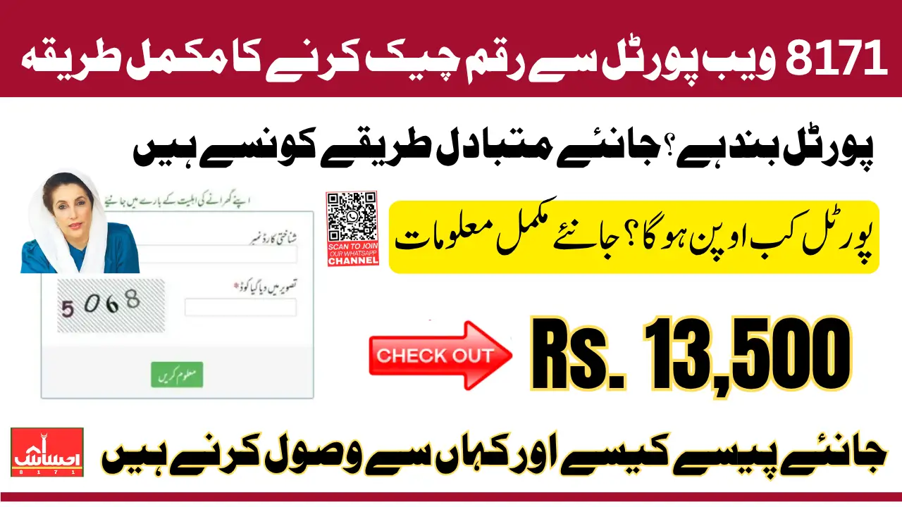 8171 portal 2025 To Check Current Release Payment Using CNIC Know Full Details
