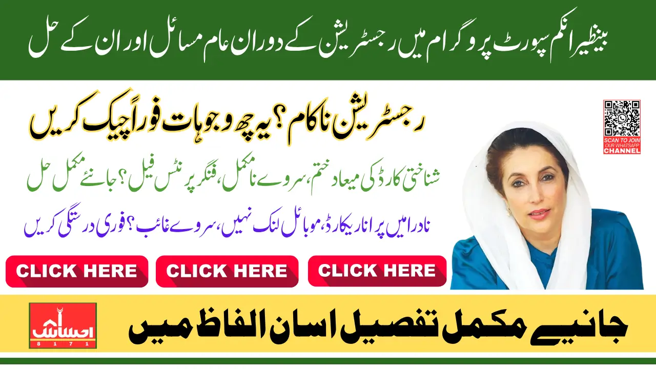 BISP Registration Error Fix And Become Eligiable For 13500 Payment Know Details Step By Step